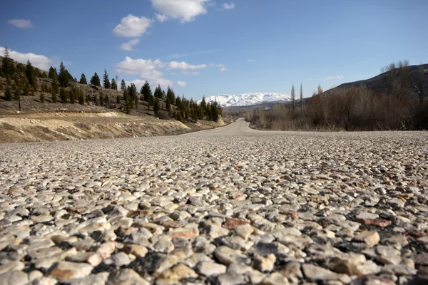 山および道 — ストック写真