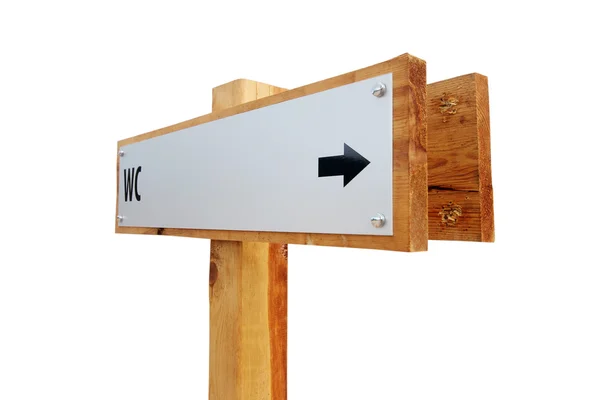 Wc Directional Sign — Stock Photo, Image