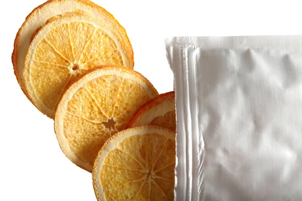 冷凍乾燥オレンジスライス — ストック写真