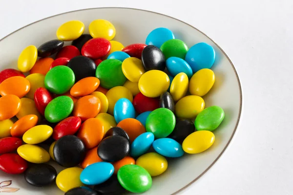 Tęczowe Cukierki Kolorowe Zbliżenie Faktura Tło — Zdjęcie stockowe