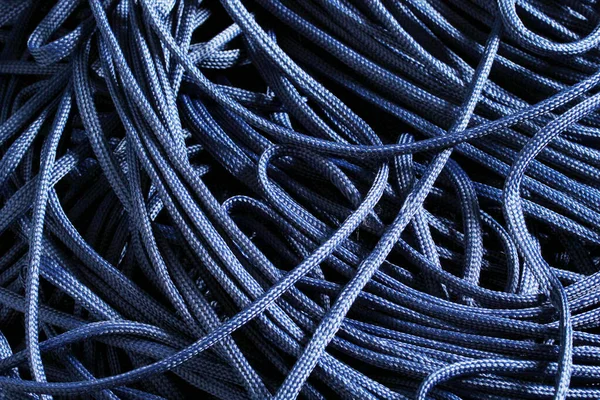 Nouvelles Lacets Bleu Marine — Photo