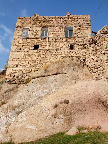 Casa Piedra Abandonada Campo — Foto de Stock