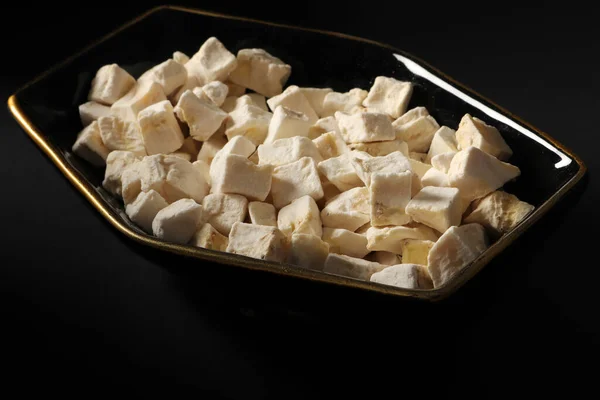 Freeze Dried Cubed Banana Slices — Stock Photo, Image