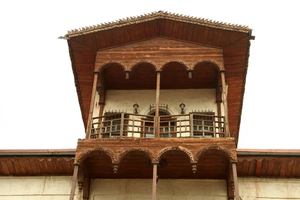 Casa Pietra Decorata Legno Turchia — Foto Stock