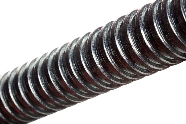 Big Metal Screw White Background — Stock Photo, Image