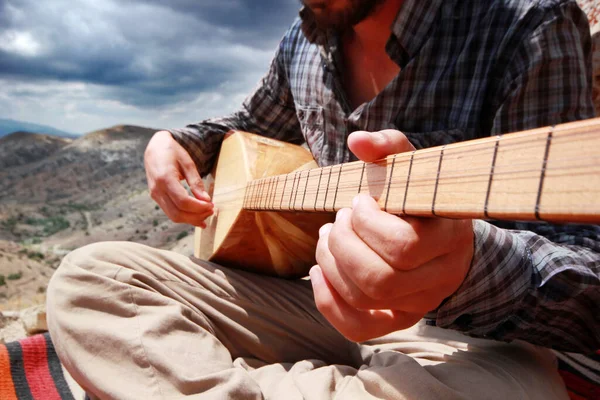 Turkiska Musikinstrument Sträng Instrument Baglama — Stockfoto