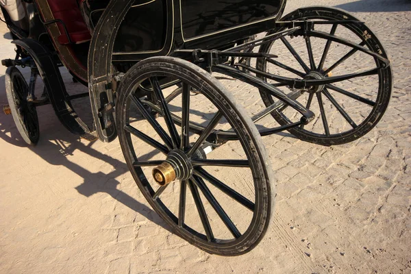 Räder Des Alten Transport Phaeton — Stockfoto