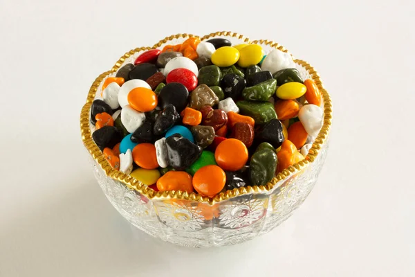 Разноцветный Шоколад Сахарным Покрытием Фон — стоковое фото