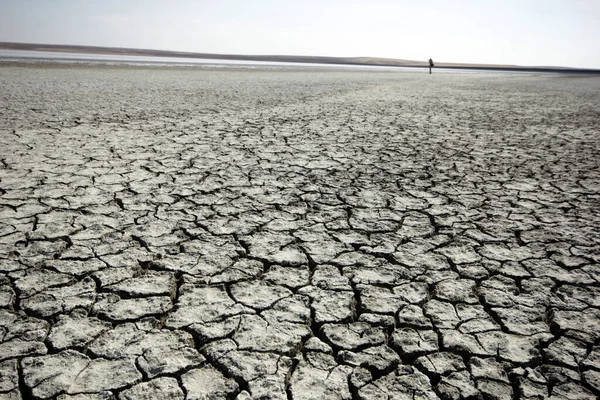 Salt Lake Located Ankara Konya Aksaray Global Warming Drought — Stock Photo, Image