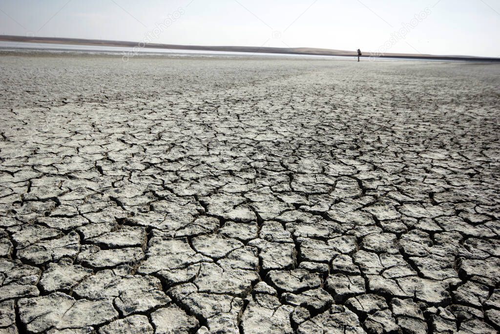 Salt Lake, located between Ankara, Konya and Aksaray. Global warming and drought.