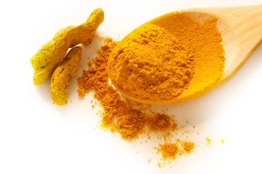 Zerdeçal ve toz. Tamamlayıcı tıp 