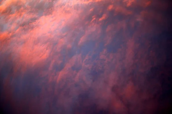 Разноцветное Вечернее Небо Заката — стоковое фото