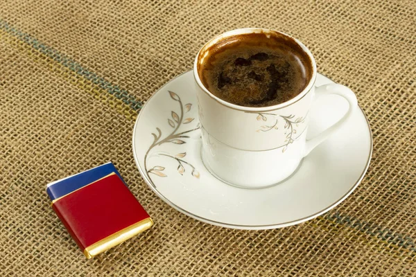 Tradycyjna Kawa Turecka Czekoladki — Zdjęcie stockowe