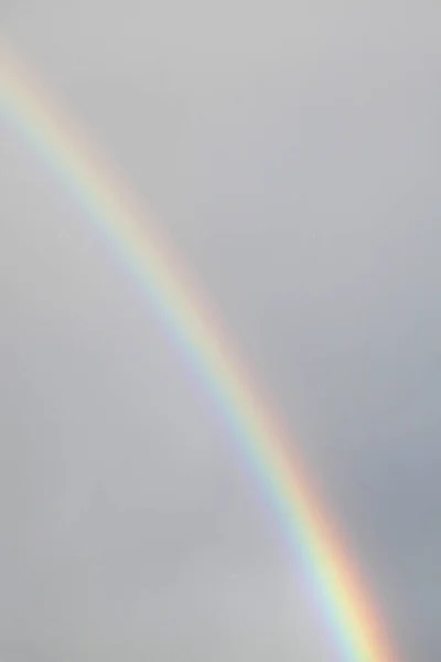 Gray Sky Beautiful Rainbow Landscape — Stockfoto