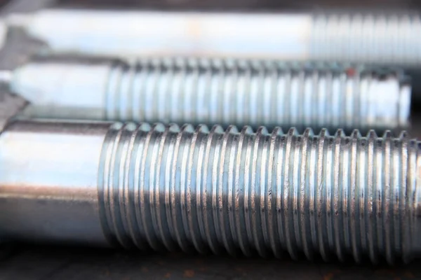 New Metal Screw Industrial Background —  Fotos de Stock