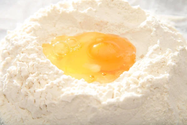 Egg Yolk White Flour Dough — Foto de Stock