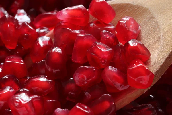 Pomegranate Seeds Close Macro Background — Stock fotografie