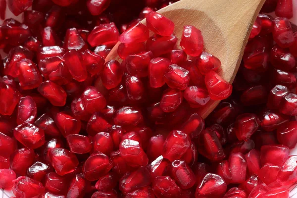 Pomegranate Seeds Close Macro Background — Stock fotografie