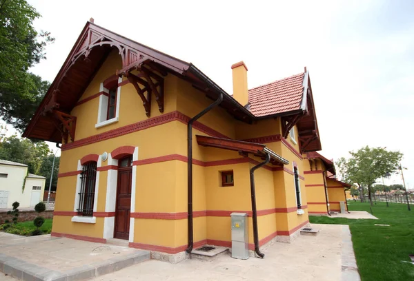 German Architecture Station Houses Konya Turkey — Stok fotoğraf