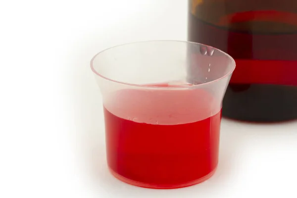 Cough Syrup Measuring Cup — Stock Photo, Image