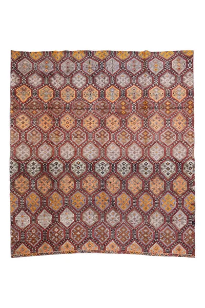 Wool Woven Old Antique Turkish Rug — Stock Photo, Image