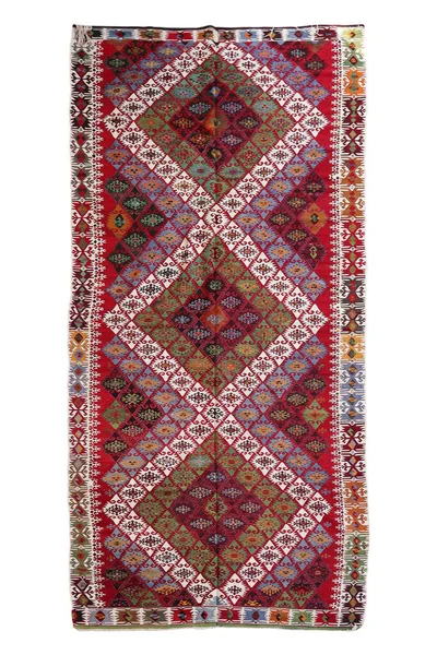 ウール織古いアンティークトルコのラグ — ストック写真