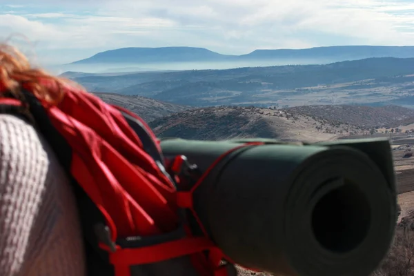 Riposo Nella Natura Dopo Escursioni — Foto Stock