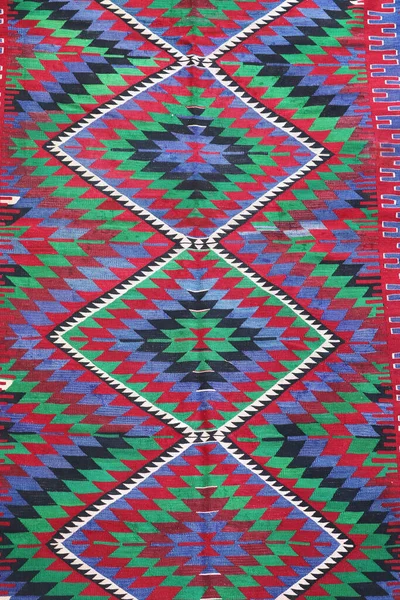 羊毛编织的古老土耳其地毯 — 图库照片