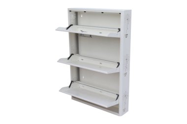 Kilitli metal ayakkabı dolabı