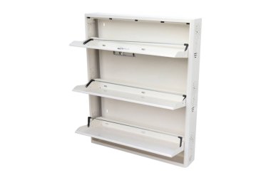 Kilitli metal ayakkabı dolabı