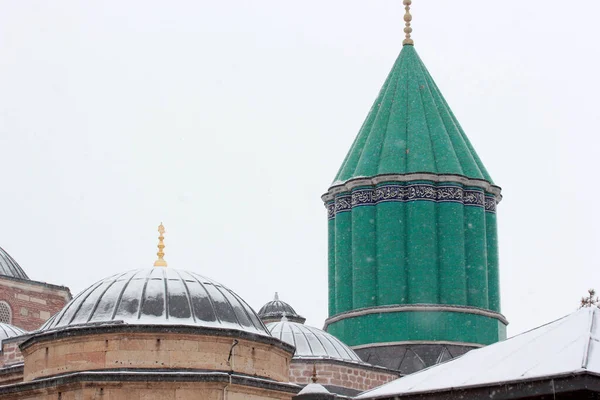 Πράσινος Θόλος Του Τάφου Rumi Στην Konya — Φωτογραφία Αρχείου
