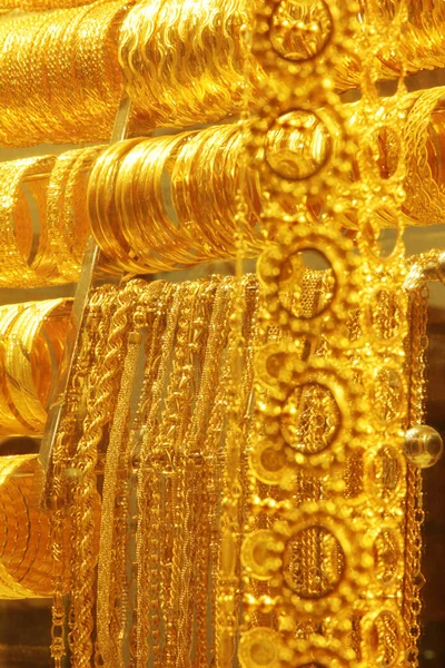 Gold Jewelery Shop Window — Fotografia de Stock