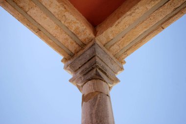 Marble column. Remnants of ancient civilizations.
