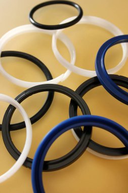 Kauçuk yüzük. Mühür için lastik mühür halkaları..