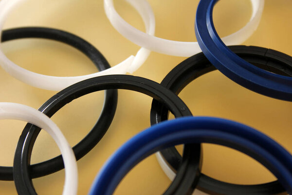 Rubber o-ring. Rubber sealing rings for joint seals.