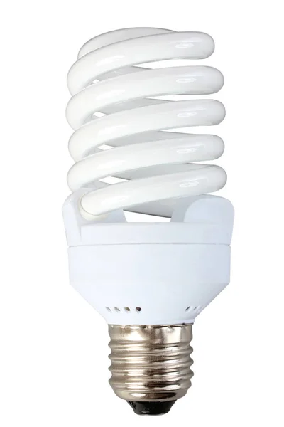 Leuchtstoffröhrenlampe Auf Weißem Hintergrund Isoliert — Stockfoto