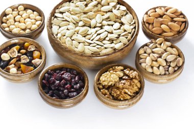 Karışık fındık ve kurutulmuş meyve.