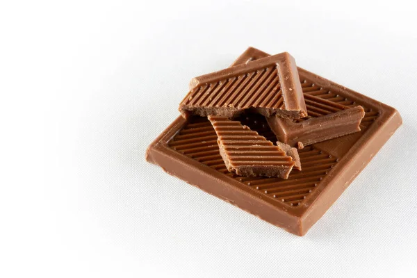 Cioccolatini Sfondo Bianco — Foto Stock