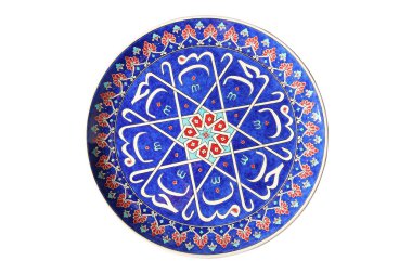 El yapımı, otantik hediye porselen tabağı.