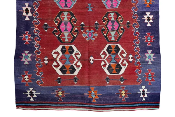 Wool Woven Old Antique Turkish Rug — Stock Photo, Image