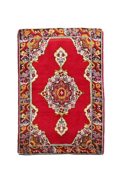 Handgewebter Antiker Türkischer Teppich — Stockfoto
