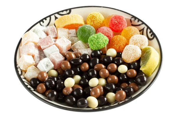 Delicious Turkish Delights Chocolate Candies — Stock Photo, Image
