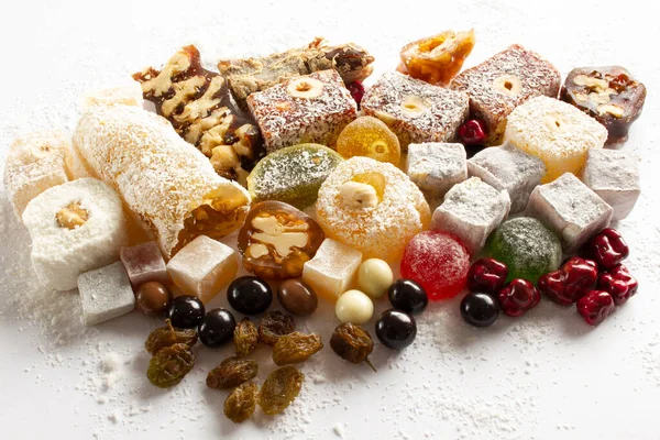 Various Turkish Delights Chocolate Candies — Stockfoto