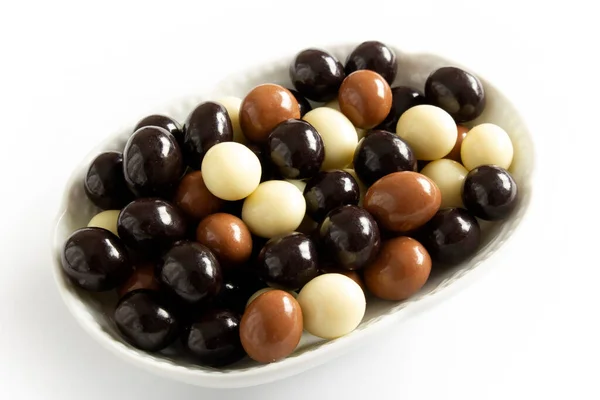 Chocolate Covered Hazelnuts Chocolate Balls — Stock Photo, Image