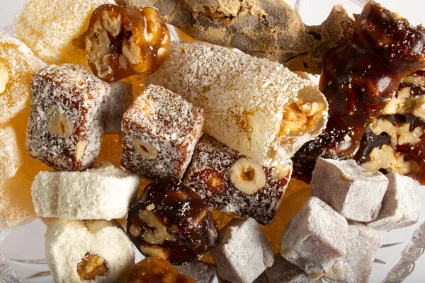 Verschiedene Türkische Köstlichkeiten Der Zuckerdose — Stockfoto