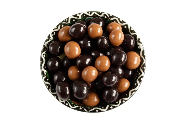 Chocolate Covered Hazelnuts Chocolate Balls — Stock Photo, Image