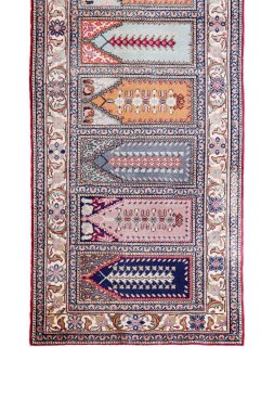 El yapımı antik Türk halısı