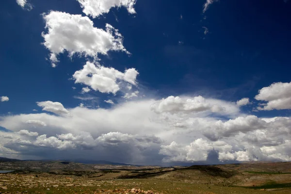 Felhők Természet Kék Égen — Stock Fotó