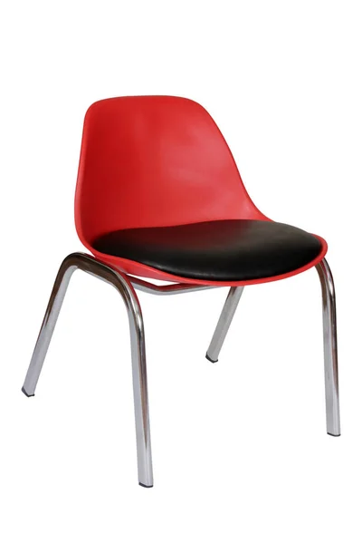 Colorful Plastic School Chair Isolated White Background — Stockfoto