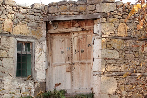 Abandoned Destroyed Old Stone House Ancient City Glistra Konya Turkey — Zdjęcie stockowe